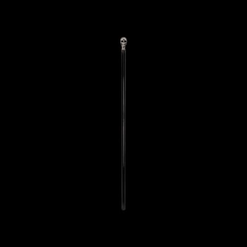 Alexander McQueen Dandy Skull Cane 'Black/Silver'