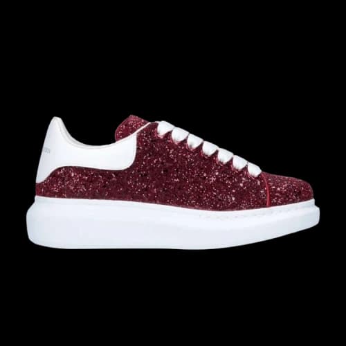 Alexander McQueen Oversized Sneaker 'Burgundy Glitter' (Women's)