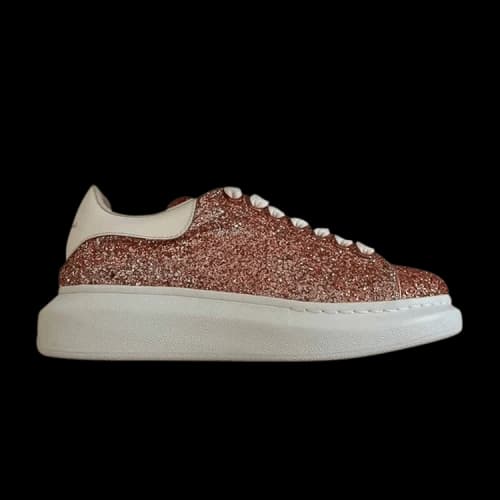 Alexander McQueen Oversized Sneaker 'Topaz White Glitter' (Women's)