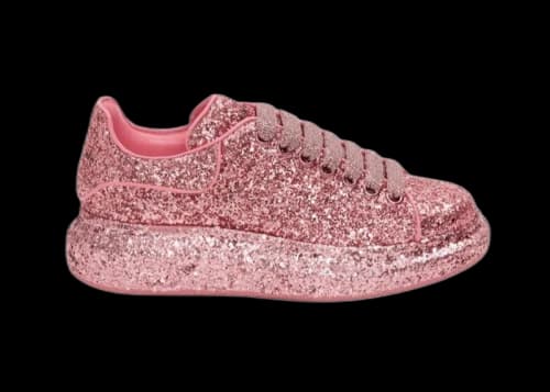Alexander McQueen Oversized Pink Glitter All Over (Women's)