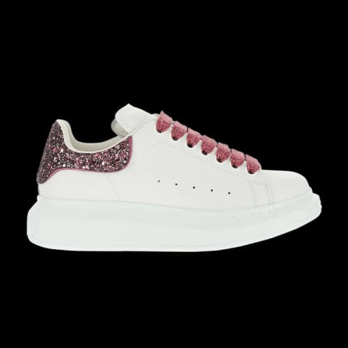 Alexander McQueen Oversized Sneaker 'White Rose Glitter' (Women's)