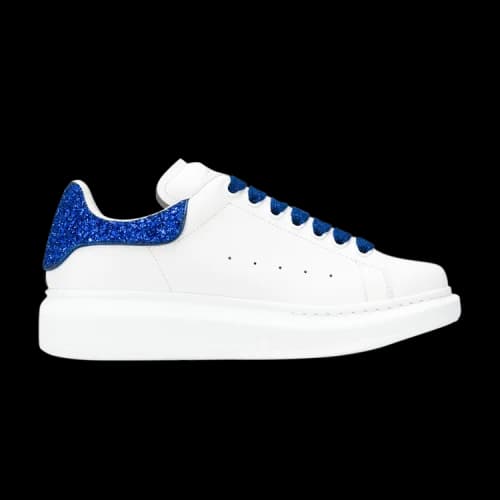 Alexander McQueen Oversized Sneaker 'White Blue Crystal Glitter' (Women's)
