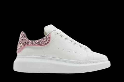 Alexander McQueen Oversized Sneaker 'White Rose Glitter' (Women's)