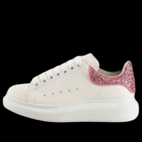 Alexander McQueen Oversized Sneaker 'Beige Pink Glitter' (Women's)