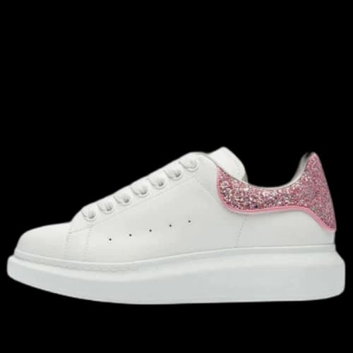 Alexander McQueen Oversized Sneaker 'White Pink Glitter' (Women's)