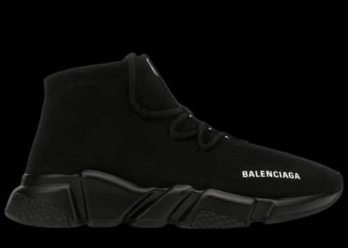 Balenciaga Speed Trainer Lace Up Black