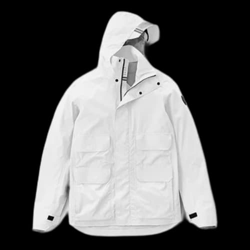 Canada Goose Meaford Black Hooded Jacket For Men Beichen White