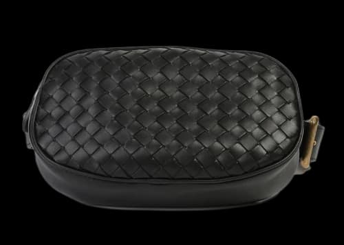 Bottega Veneta Intrecciato Weave Belt Bag Black
