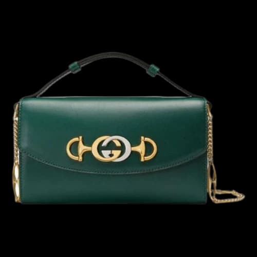 Gucci Zumi Single-Shoulder Bag Green (Women's)