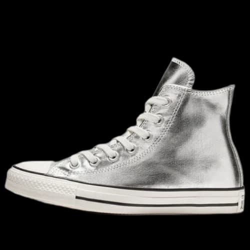 Converse Chuck Taylor All Star Shiny Metal High Top Silver (Women's)
