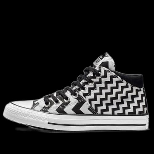 Converse Chuck Taylor All Star GLAM DUNK MADISON MID Canvas Black White Stripe 'Black White' (Women's)