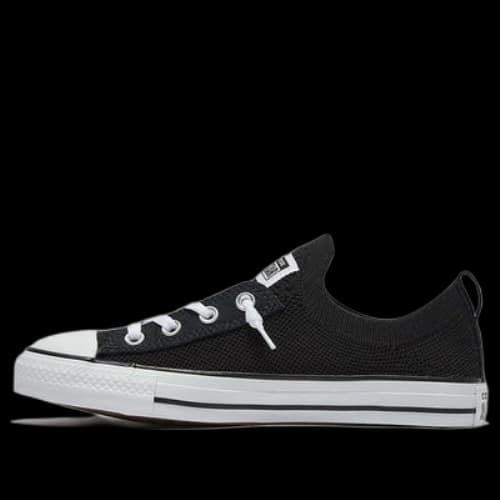 Converse Chuck Taylor All Star Shoreline Knit Slip Low Top Black White (Women's)