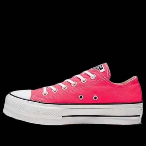 Converse Chuck Taylor All Star Clean Platform Low Top Thick Sole 'Red White' (Women's)