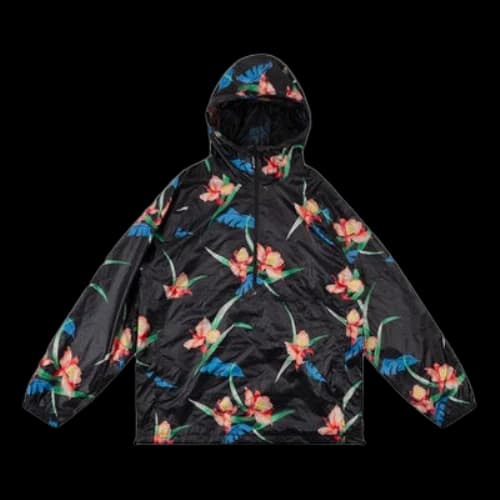 To Be Defined Levis Flowers Printing Hooded Jacket Black
