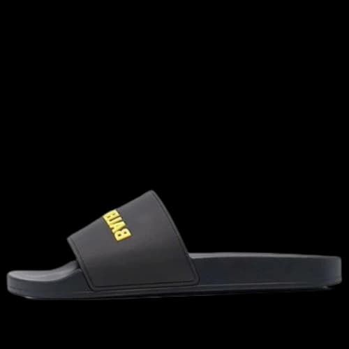 Balenciaga Pool Slides 'Black Yellow'
