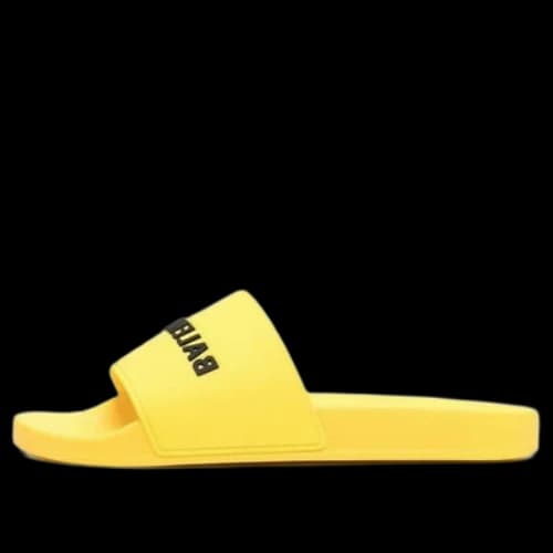 Balenciaga Pool Slides 'Yellow Black'