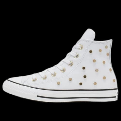 Converse Chuck Taylor All Star Studs High Top Leather Spot Rivet White (Women's)