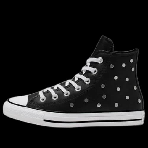 Converse Chuck Taylor All Star Studs High Top Leather Spot Rivet Black (Women's)