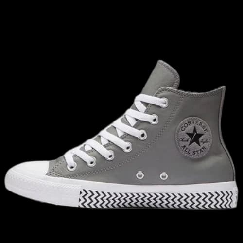 Converse Chuck Taylor All Star High Top Leather Grey White (Women's)