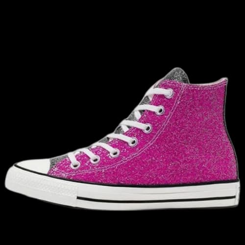 Converse Galaxy Dust Chuck Taylor All Star High Top Red Silver (Women's)