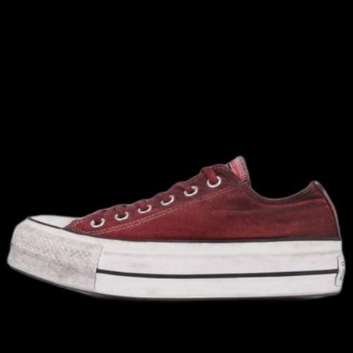 Converse Italian Crafted Dye Chuck Taylor All Star Platform Low Top Retro 'Red White' (Women's)