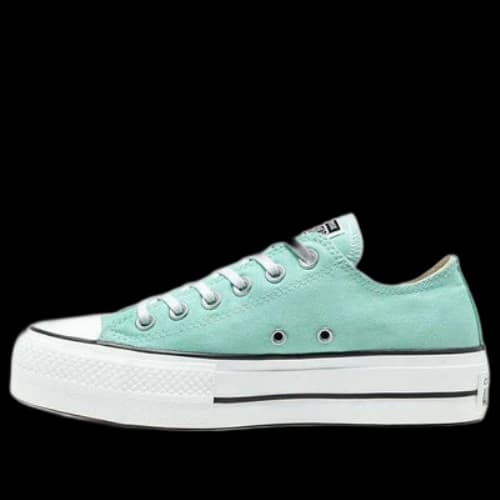 Converse Seasonal Color Platform Chuck Taylor All Star Thick Sole Peppermint Green Sneakers 'Green White' (Women's)