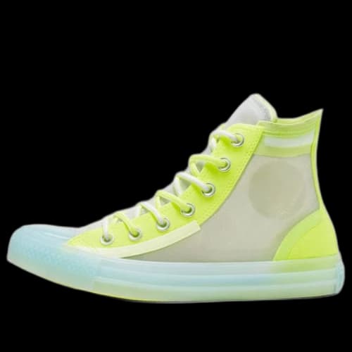 Converse Translucent Mesh Utility Chuck Taylor All Star High Top Volt-White 'Yellow Blue White' (Women's)