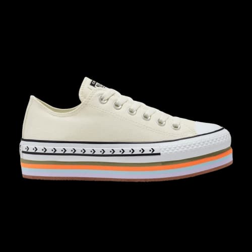 Converse Chuck Taylor All Star Platform Low 'Sunblocked - Egret' (Women's)