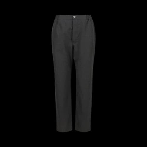 Gucci Label Cotton Poplin Trousers Medium Grey