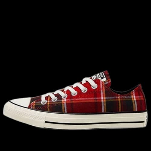 Converse Chuck Taylor All Star Red Plaid Sneakers 'Red Black' (Women's)