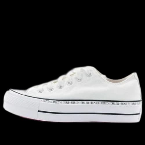 Converse Chuck Taylor All Star Lift Low Top White Sneakers (Women's)