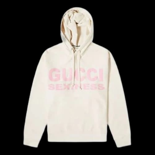 Gucci Sexiness Alphabet Printing Autumn Creamy White