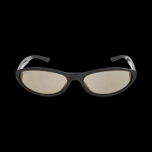 Balenciaga Neo Round Sunglasses 'Black Pearl/Mirrored Gold'