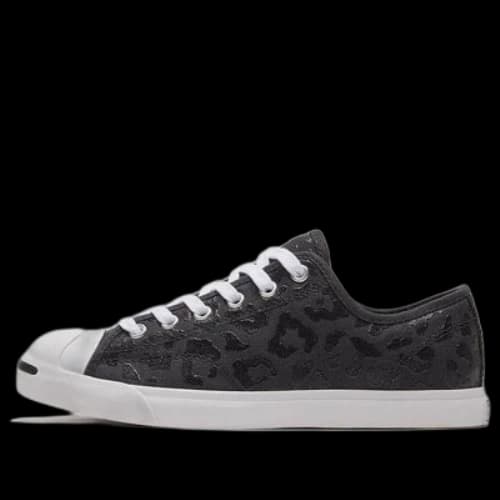 Converse Jack Purcell LP Low Sole Trendy Retro Casual Sneakers 'Black White' (Women's)