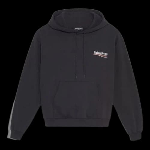 Balenciaga Political Campaign Hoodie Black (Women's)