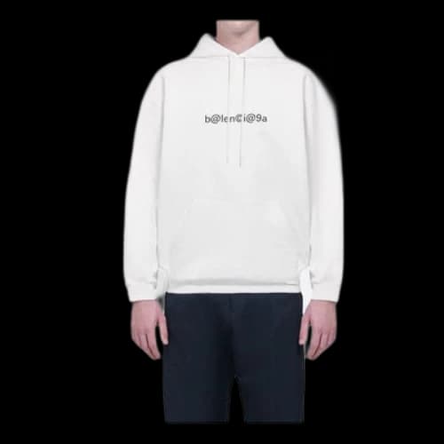 Balenciaga Symbolic Chest Creative Logo Retro White