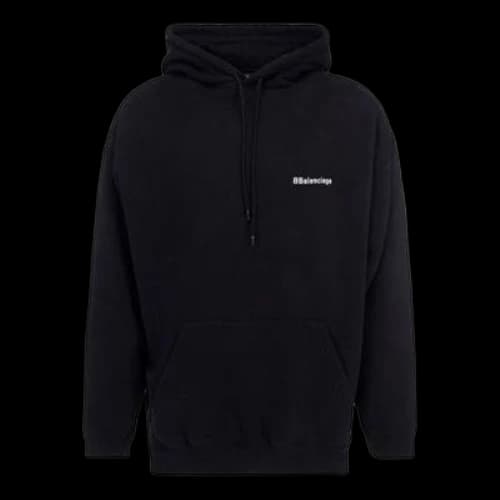 Balenciaga Hooded Casual Pure Cotton Black