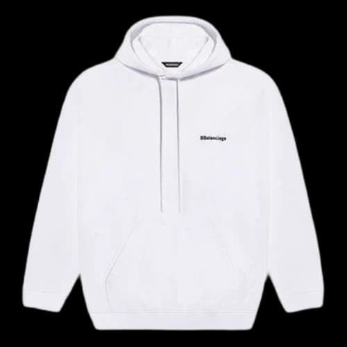 Balenciaga hooded Casual Pure Cotton White