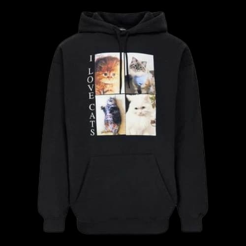 Balenciaga 'I Love Cats' Hoodie 'Black'