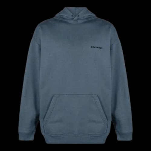 Balenciaga BB Medium Fit Hoodie 'Blue Black'
