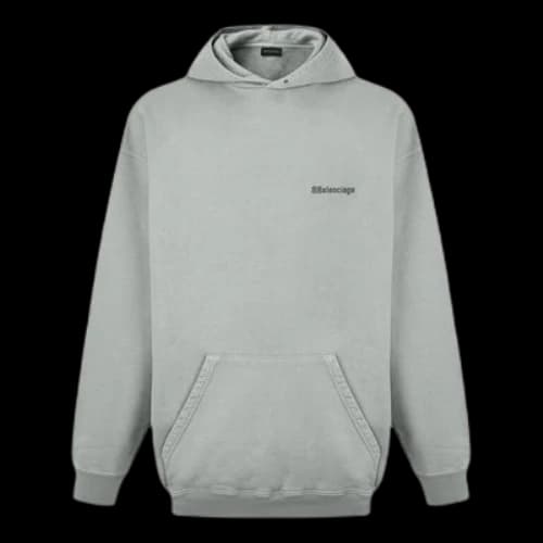 Balenciaga BB Medium Fit Hoodie 'Grey'