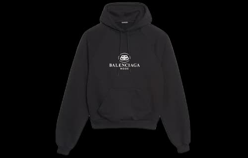 Balenciaga BB Mode Hoodie Black/White
