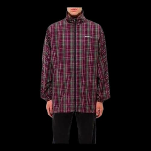 Balenciaga Plaid Full Zip Jacket 'Multicolor'