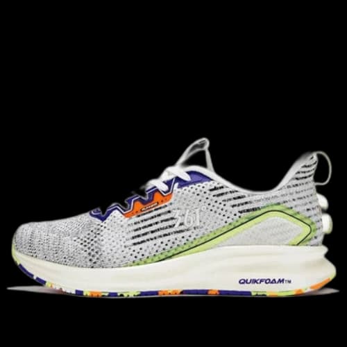 361 Degrees x QU!K Titanium Speed 2.0 Running Shoes 'White Fluorescent Green'