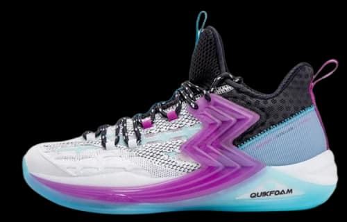 361° 361 Degrees Quick Foam Basketball Sneaker 'White Purple Blue'