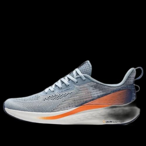 361 Degrees QU!K Light Breathable Running Shoes 'Gray Orange
