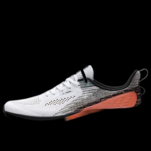 361 Degrees QU!K Light Breathable Running Shoes 'White Black Orange'