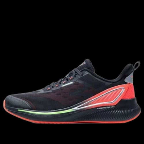 361 Degrees QU!K LITE Lightweight Breathable Running Shoes 'Black Red Green'