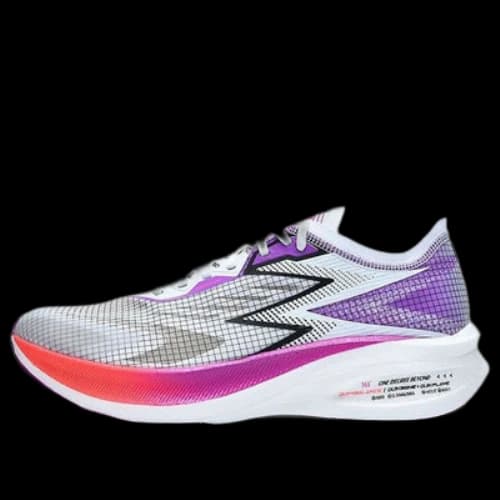 361 Degrees x Qu!k Foam Flying Flame PB Running Shoes 'White Purple'