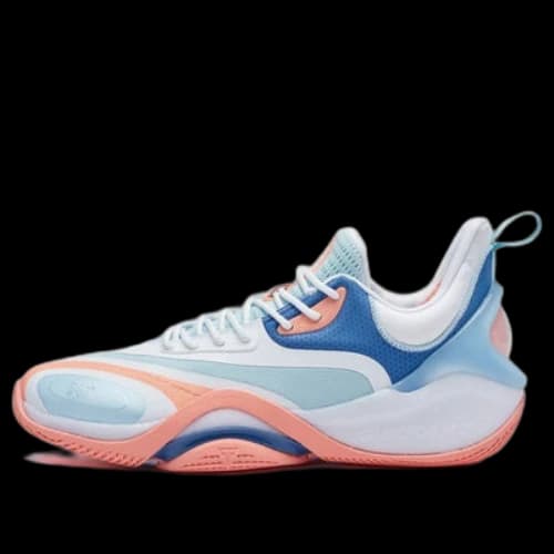 361 Degrees Spencer Dinwiddie Flowing Time Professional Basketball Shoes 'White Blue Pink'